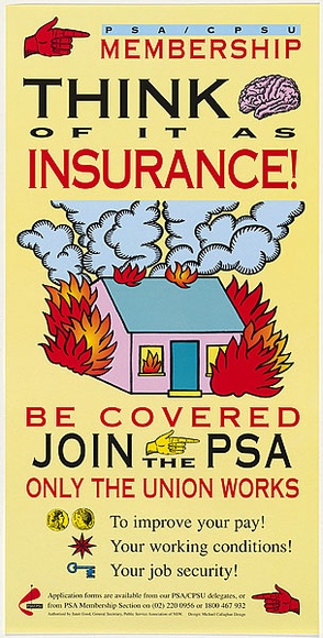 Title: Think of it as insurance! | Date: 1995 | Technique: offset-lithograph, printed in colour, from multiple plates