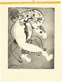 Artist: b'BOYD, Arthur' | Title: b'White figure over dark.' | Date: (1968-69) | Technique: b'etching and aquatint, printed in black ink, from one plate' | Copyright: b'Reproduced with permission of Bundanon Trust'