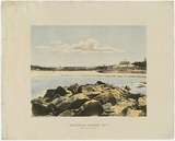 Artist: b'PHILLIP-STEPHAN PHOTO-LITHO. AND TYPOGRAPHIC PROCESS CO LTD' | Title: b'Aquarium, Coogee Bay, New South Wales' | Date: 1888 | Technique: b'photo-lithograph, printed in colour, from multiple stones'