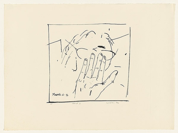 Title: b'Hand 2' | Date: 1976 | Technique: b'lithograph, printed in black ink, from one stone'
