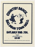 Artist: UNKNOWN | Title: Country dance...Balmain Town Hall. | Date: 1977 | Technique: screenprint, printed in black ink, from one stencil