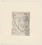 Title: b'Head 3' | Date: 1977 | Technique: b'drypoint, printed in black ink, from one perspex plate'