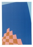 Artist: b'WICKS, Arthur' | Title: b'Blue expandable' | Date: 1968 | Technique: b'screenprint, printed in colour, from multiple stencils'