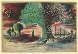 Artist: b'Bainbridge, John.' | Title: b'no title [Lost love).' | Date: c.1944 | Technique: b'lithograph, printed in colour, from multiple stones [or plates]'