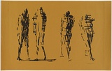 Artist: b'Richmond, Oliffe.' | Title: b'Four figures' | Date: 1966 | Technique: b'photo-lithograph, printed in black ink, from one plate'
