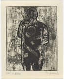 Artist: b'SELLBACH, Udo' | Title: b'To destine' | Date: c.1966 | Technique: b'etching, aquatint printed in black'