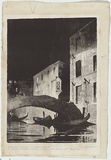 Artist: b'Eldershaw, John.' | Title: b'Nocturne, Venice.' | Date: 1930 | Technique: b'lithograph, printed in black ink, from one stone'