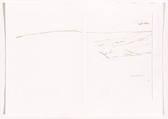 Title: b'Antarctica (sheet 19)' | Date: 1988 | Technique: b'photo-etching and embossing, printed in intaglio and relief, from two zinc plates'