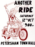 Artist: MOTORCYCLE ACTION COMMITTEE | Title: Another Ride | Technique: screenprint, printed in colour, from multiple stencils