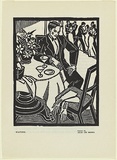 Artist: Allan, Ailsa [1]. | Title: Waiting. | Date: 1933 | Technique: linocut, printed in black ink, from one block