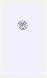 Title: not titled [purple stamp of spiral] | Date: 2007 | Technique: hand-stamped postcard