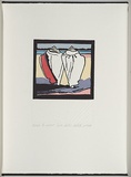 Artist: b'White, Robin.' | Title: b'Not titled (two shells called nouo).' | Date: 1985 | Technique: b'woodcut, printed in black ink, from one block; handcoloured'