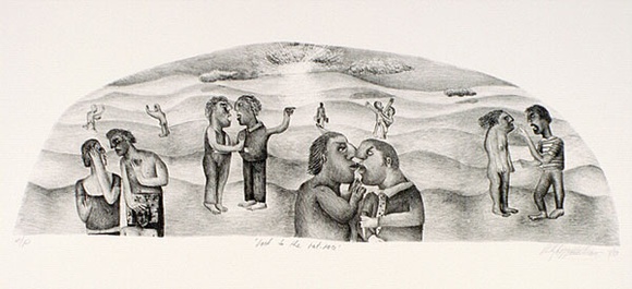 Artist: b'Doggett-Williams, Phillip.' | Title: b'Back to the rat-race.' | Date: 1989 | Technique: b'lithograph, printed in black ink, from one stone'