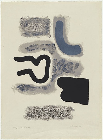 Artist: Dawson, Janet. | Title: Vers l'ombre (Towards the darkness). | Date: 1960 | Technique: lithograph, printed in colour, from three stones | Copyright: © Janet Dawson. Licensed by VISCOPY, Australia