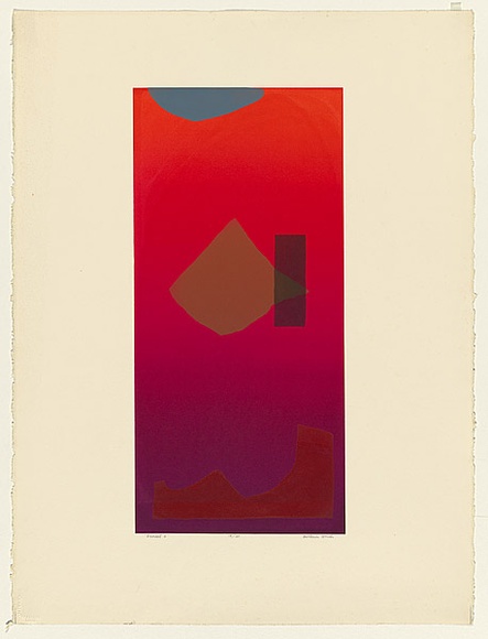 Title: Sunset I | Technique: screenprint, printed in colour, from multiple stencils