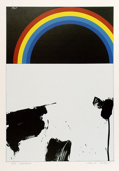 Artist: b'Rose, David.' | Title: b'Rainbow' | Date: 1967 | Technique: b'screenprint, printed in colour, from six stencils'