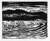 Artist: b'Clifton, Nancy.' | Title: b'The sea.' | Date: 1982 | Technique: b'woodcut'
