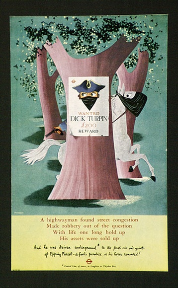 Artist: b'Bainbridge, John.' | Title: b'Postcard: (London Transport - Dick Turpin).' | Date: (1958) | Technique: b'photo-lithograph'