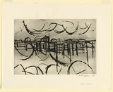 Artist: b'Grey-Smith, Guy' | Title: b'Salt flats' | Date: 1975 | Technique: b'etching printed in black, with plate-tone, from one plate'