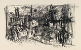 Artist: b'Halpern, Stacha.' | Title: b'not titled [Paris rooftops]' | Date: 1965 | Technique: b'lithograph, printed in black ink, from one stone [or plate]'