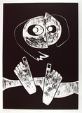 Artist: King, Inge. | Title: Caprice | Date: 1998, September | Technique: linocut, printed in black ink, from one block