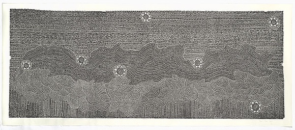 Artist: b'Nona, Dennis.' | Title: b'Baidam' | Date: 2006 | Technique: b'linocut, printed in black ink, from one block'