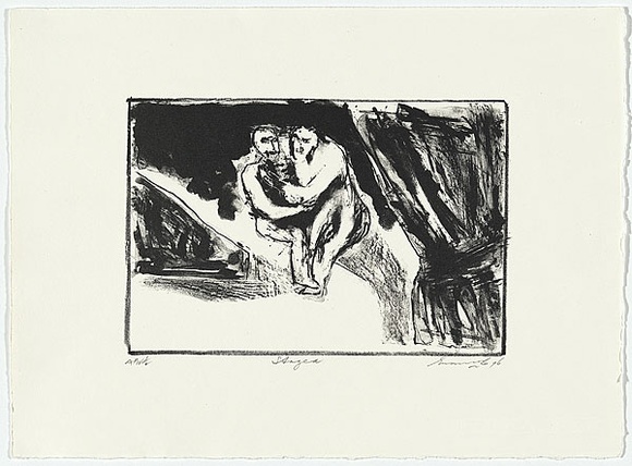 Artist: b'Lee, Graeme.' | Title: b'Staged' | Date: 1996, September | Technique: b'lithograph, printed in black ink, from one stone'