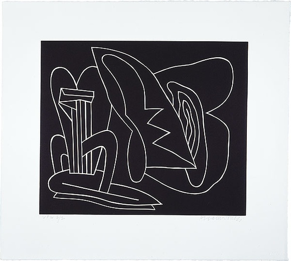 Artist: b'LEACH-JONES, Alun' | Title: b'not titled [2]' | Date: 1986, February - March | Technique: b'linocut, printed in black ink, from one block' | Copyright: b'Courtesy of the artist'