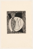 Title: not titled [still life with vase] | Date: 1988 | Technique: drypoint, printed in black ink, from one plate