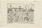Artist: Rooney, Robert. | Title: The hut, Gippsland | Date: 1956 | Technique: soft-ground etching and aquatint, printed in warm black ink, from one plate | Copyright: © the artist