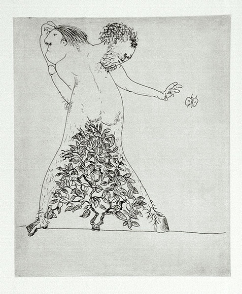 Artist: b'BOYD, Arthur' | Title: b'The survivor.' | Date: 1971 | Technique: b'etching, printed in black ink, from one plate' | Copyright: b'Reproduced with permission of Bundanon Trust'