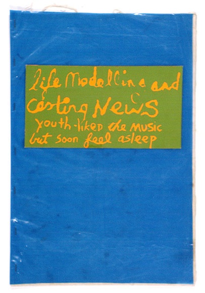 Artist: b'WORSTEAD, Paul' | Title: b'Youth liked the music but soon fell asleep, no. 18: from the series Life modelling and casting news: an artist\'s magazine.' | Technique: b'screenprint, synthetic polymer paint' | Copyright: b'This work appears on screen courtesy of the artist'