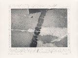 Artist: b'MEYER, Bill' | Title: b'Movement around negative cutting' | Date: 1981 | Technique: b'photo-etching, printed in black ink, from one plate' | Copyright: b'\xc2\xa9 Bill Meyer'