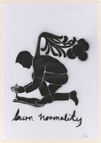 Artist: b'CIVIL,' | Title: b'Not titled (burn normality).' | Date: 2003 | Technique: b'stencil, printed in black ink, from one stencil'