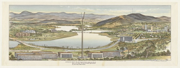 Artist: Freedman, Harold. | Title: Canberra - looking west. | Date: 1965 | Technique: lithograph