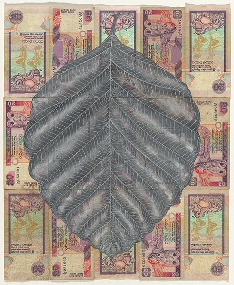 Artist: b'HALL, Fiona' | Title: b'Artocarpus nobilis - Wild jak (Sri Lankan currency)' | Date: 2000 - 2002 | Technique: b'gouache' | Copyright: b'\xc2\xa9 Fiona Hall'