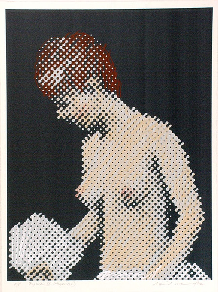 Artist: b'Rose, David.' | Title: b'Figure IX (Muybridge)' | Date: 1972 | Technique: b'screenprint, printed in colour, from multiple stencils'