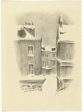 Artist: Allport, C.L. | Title: The lane opposite. | Date: 1919 | Technique: lithograph, printed in black ink, from one stone