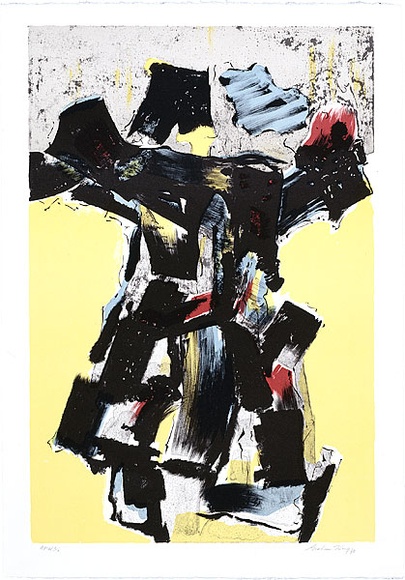 Artist: b'KING, Grahame' | Title: b'The coat' | Date: 1998, November | Technique: b'lithograph, printed in colour, from five plates'