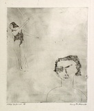 Artist: b'BALDESSIN, George' | Title: b'Performers.' | Date: 1964 | Technique: b'etching, printed in black ink, from one plate'