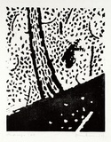 Artist: b'Burn, Ian.' | Title: b'Landscape.' | Date: 1963 | Technique: b'linocut, printed in black ink, from one block'