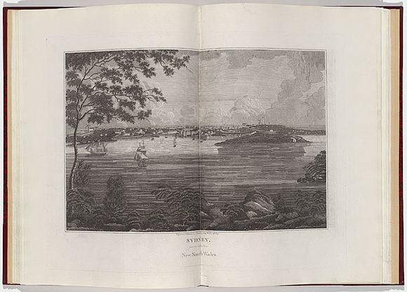 Artist: b'Wallis, James.' | Title: b'Sydney from the North Shore. New South Wales.' | Date: 1821 | Technique: b'engraving, printed in black ink, from one plate'