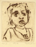 Artist: Parker, Margaret | Title: India | Date: 1984 | Technique: etching, printed in brown ink, from one plate
