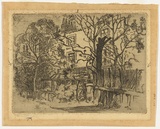 Artist: b'FULLWOOD, A.H.' | Title: b'Cambridge Cottage.' | Date: 1909 | Technique: b'etching, printed in black ink, from one plate'