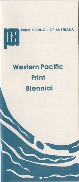 Artist: b'PRINT COUNCIL OF AUSTRALIA' | Title: b'Entry form | Western Pacific Print Biennial. Melbourne: Print Council of Australia, 1976.' | Date: 1976