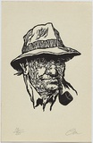 Artist: Millward, Clem. | Title: not titled. | Date: 1956-57 | Technique: linocut, printed in black ink, from one block