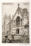 Artist: McGrath, Raymond. | Title: The Great Hall of the University of Sydney | Date: 1923, August | Technique: etching, printed in black ink, from one plate