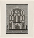 Artist: Groblicka, Lidia. | Title: King's court | Date: 1979 | Technique: woodcut, printed in black ink, from one block