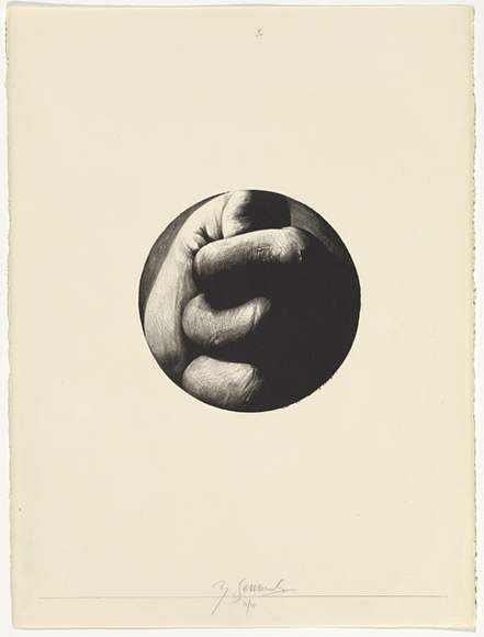Artist: SELLBACH, Udo | Title: Parts and wholes 3 | Date: 1970 | Technique: lithograph, printed in black ink, from one stone