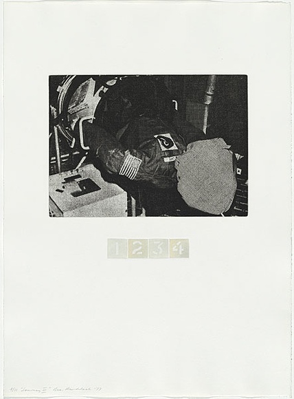 Artist: b'MADDOCK, Bea' | Title: b'Journey III.' | Date: 1977, September- November | Technique: b'photo-etching, aquatint and stipple, printed in colour, from five  plates'